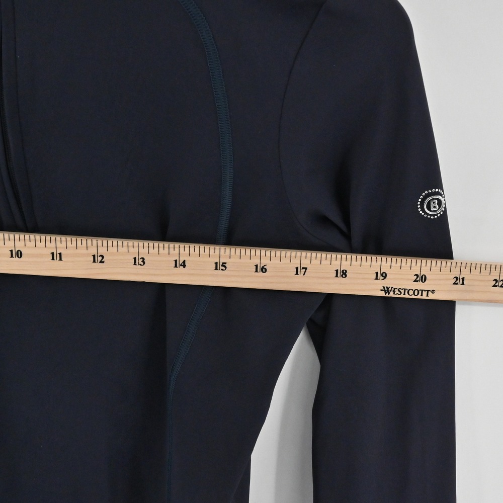 Bogner First Layer 1/4 Zip Pullover Womens Size M Navy Blue Ski Base Layer Top - Picture 3 of 8